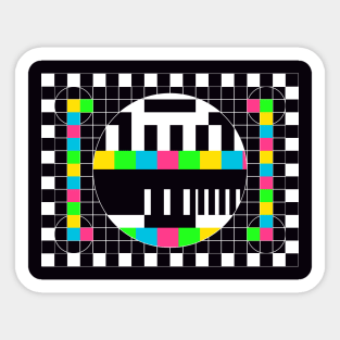 Tv Test Signal Sticker